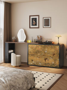 MEISD | Vintage Style Extendable Steel Makeup Table