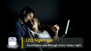 Lampu Tidur LED Model Persegi Sensor Otomatis: Night Lamp Square Lampu Led Kotak Mini Sleep Mini Lamp Dekorasi Murah Import