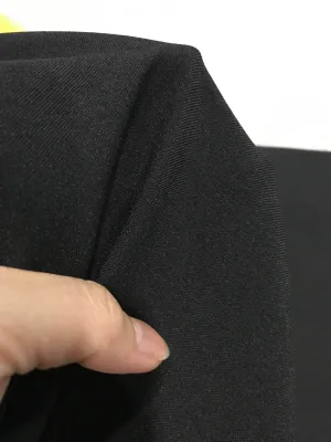 Vải cotton Lụa Hàn Quốc màu đen co giãn nhẹ không nhăn (khổ 1m5)may đầm váy vest quần tây đồ công sở