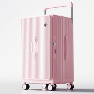 MINGJUEGONGZI | Spacious Side-Opening Durable 30 Combination Lock Travel Luggage 28 Inches