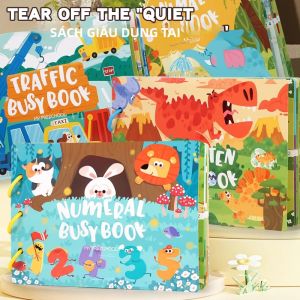 Montessori Baby Busy Book - Sách Yên Tĩnh Đầu Tiên Của Tôi Đồ Chơi Giáo Dục Sớm Học Tập Với Trò Chơi Phù Hợp Cho Bé Từ 3-12 Tuổi Chủ Đề Động Vật & Thiên Nhiên