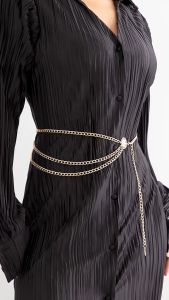 hnf Ikat Pinggang Wanita Rantai Multi Layer Gaya Retro RG38