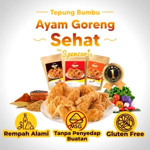 Spencers Fitmom Spicy (135g) - Tepung Bumbu Ayam Goreng Pedas Gluten Free Tanpa MSG