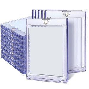35PT Magnetic Card Holder for Baseball Sports Card Protector Trading Cards Hard Plastic Sleeves Display Case