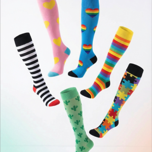 Compression Socks Knee High Men Sports Socks 20-30mmHg Edema Diabetes Varicose Veins Running Women Marathon Compression Stocking