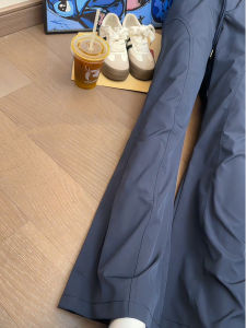 Quick Dry Ice Silk Nylon Mens Outdoor Sports Pants Summer Thin Waterproof Straight Leg Casual Trousers Loose Fit mid Waist