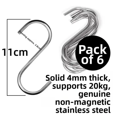 forsso | Long Thickened S Hooks Non-Magnetic