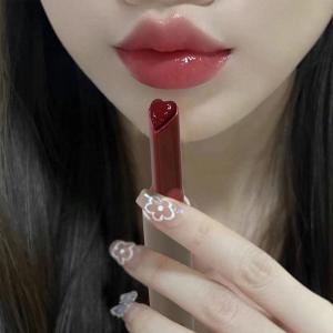 Affordable Translucent Lipstick Heart Pressed Womens Makeup Natural Beauty Easy Coloring Moisturizing Color Boosting
