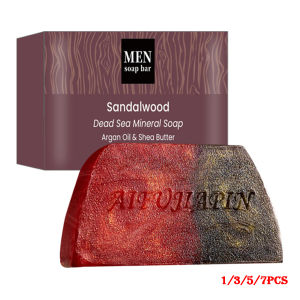 1/3/5/7Pcs Handmade Whitening Sandalwood MenS Soap Deeply Cleanses The Body Moisturizes The Face And Is Gentle And Shiny