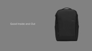Targus TBB584GL 15.6" Cypress EcoSmart | Backpack | Slim Ergonomic Comfort | Dedicated padded laptop compartment | Black | Navy