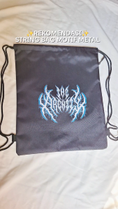 INGGRIRA - Tas Serut anime /waterproof /uniseks/ multifungsi Premium Motif metal sekolah olahraga traveling murah keren