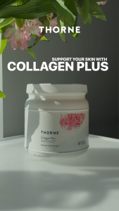 Thorne Collagen Plus 495g Powder – Collagen Peptides with NR Supports Skin Hair & Nail Health