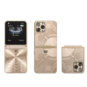 SERVO Flilo9 Foldable Mobile Phone Dual SIM Standby Speed Dial Call Recording FM Radio Blacklist 3G WCDMA Button Flip Cellphones