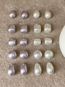 Elegant Simple Metal Geometric Womens Earrings Luxury Design High-End Unique Fashion Versatile Ear Jewelry