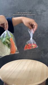 Plastik Sayur Bening Herang Ukuran 18x30 & Plastik Bawang Cabe Isi 160