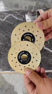 BHQ 4" 100mm Diamond Cutting Grinder Disc Double-Sided Grinding Wheel Saw Blade for Marble Granite Tiles