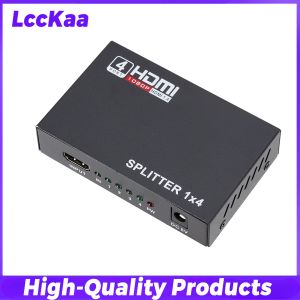 LccKaa | Bộ Chia HDMI 4K 1 Trong 4 Ra 1080P Bộ Chia Video Âm Thanh Bộ Chuyển Đổi Màn Hình Kép Có Nguồn Cho HDTV DVD PS3/4