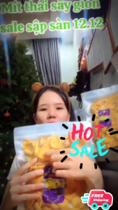 VN FOOD Mít Sấy Giòn 100g – Giòn Rụm Không Đường – Ăn Chay Được Healthy – Mít Sấy Thái VN FOOD – 100% Nguyên Chất Tự Nhiên – Đóng Gói Hút Chân Không – Thích Hợp Ăn Vặt Hàng Ngày