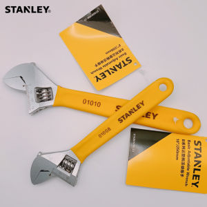 Stanley 1-piece 8 10 inch adjustable wrench multi-purpose mouth adjustable spanner wrench fine grip for auto mechanical tools