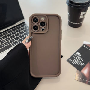 JIFANPAUL | Silicone Anti-Shock Case for iPhone 17/15/16 Pro Max/13/14 Full Lens Coverage Solid Color