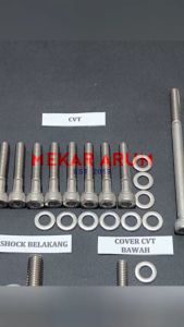 Baut CVT Soul GT 125 Mio M3 Kunci L Stainless Steel