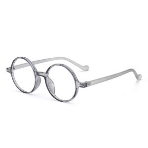 Chaoku | Transparent Round Vintage White Frame Glasses