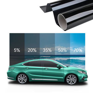 ฟิล์มแสงอาทิตย์หน้าต่างสีดำ1/3M 5/15/25/50/70% เพื่อปกป้องความเป็นส่วนตัวฉนวนกันความร้อนและป้องกันรังสียูวีสำหรับ Mercedes-Benz slr/amg