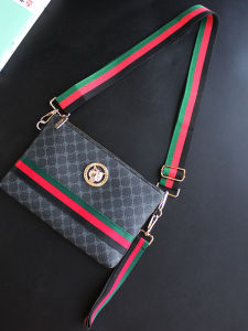 New 2025 Mens Soft Leather PVC Handbag Crossbody Bag Multi-Function Large Capacity Envelope Wallet Soft Leather Bag