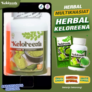Obat air kencing berbusa bau berbuih sakit pinggang prostat herbal Keloreena 50 Kapsul 100% Original