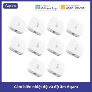 Cảm Biến Nhiệt Độ Thông Minh Aqara Cho Xiaomi Mi Home Homekit Zigbee Kết Nối Độ Ẩm Điều Khiển Môi Trường Thiết Bị Nhà Thông Minh