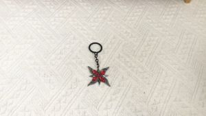 Anime Game Genshin Impact Necklace Gothic Red Rose Genshin Impact Neck Chain for Friends Cosplay Fatui Harbinger Accessories