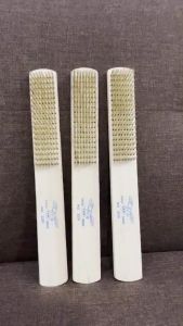 12PCS/Kotak Sikat Kawat Gagang Kayu Kecil 6 Baris Eagle Sikat Kawat Baja Semir Wire Brush