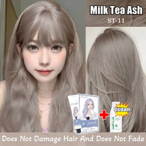 Hair Color Milk Tea Ash Pink Brown Hair Color Dye