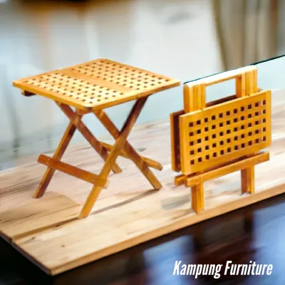 Meja Tamu Minimalis Model Berlubang Kayu Jati / Meja Kopi Minimalis / Meja Tamu / Meja Piknik / Meja Makan / Meja Belajar Kayu Jati Berkualitas