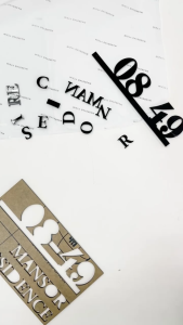 Customised Door Unit Number Acrylic Signage | Personalised House Number Sign Plaque