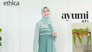 GAMIS / DRESS AYUMI 491 - BY ETHICA Green & Simply Taupe