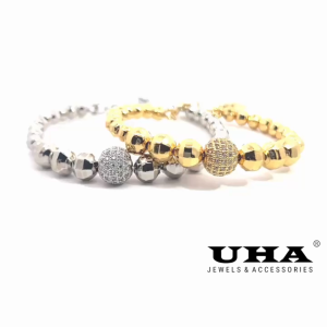 V566-Vòng tay bi nữ UHA kiểu dáng sang trọng bền màu  cao cấp Phụ Kiện