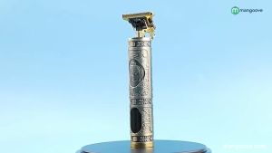 COD VINTAGE Alat Cukur Rambut Kumis Jenggot Elektrik Hair Trimmer LCD USB with 4 Comb - T9 / Mesin Cukur Rambut Pria