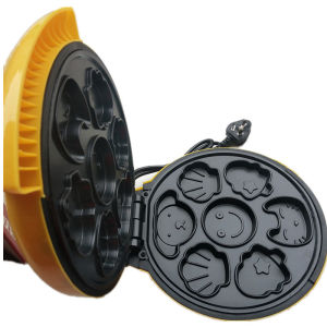Mini Cartoon Automatic Home Use Cake Machine Electric Pancake Kitchen Appliances 110V Non-Suspension Design Double Heating