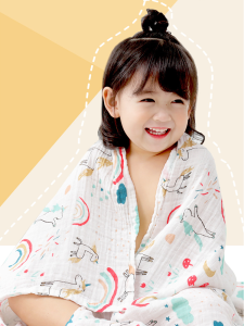 Newborn Infant Cotton Double-Layer Washed Gauze Swaddle Wrap Towel Baby Bath Towel Comforter Summer Thin Blanket