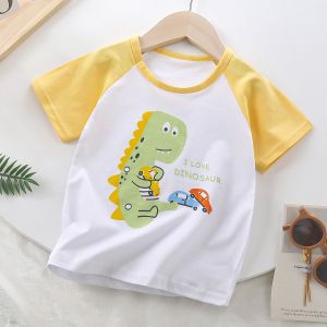 Áo Thun Cotton Tay Ngắn Mùa Hè Cho Bé Trai Và Bé Gái Mỏng Thoáng Khí Thoải Mái Mặc Thường Ngày Cho Trẻ Sơ Sinh Và Trẻ Em