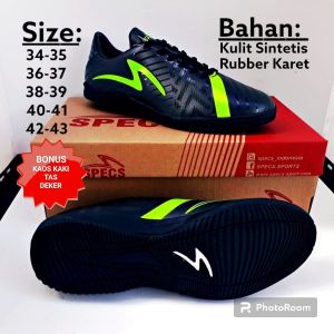 "PROMO"sepatu putsal SPECS Anak Dan Dewasa Accelelator slaz pro hitam terbaru murah