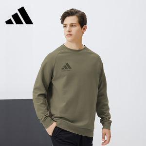 adidas | Áo Nỉ Nam Tay Dài Cổ Tròn Logo Lớn Phong Cách Thể Thao