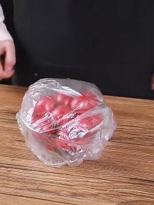 Plastic Wrap Elastic Food Lids for Fruit Bowls Cups Disposable Food Cover   Caps Storage Fresh Keeping  Saver Bag 保鲜套保鲜膜