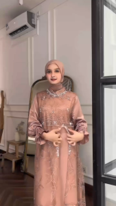 COD Dress Terbaru / Marsya Dress / Matt Silk apk Payet Brokat / Dress Lebaran 2025 / Gamis Termurah