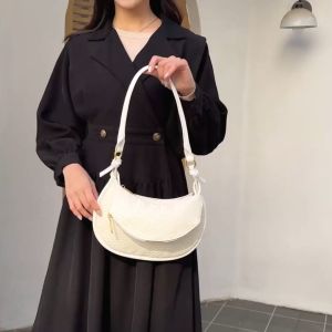 [CELIA DAILY LUXE] Funatic Tas Kulit Premium Textur Anyaman Shoulder Bag Kulit Fashionable Stylish Daily Outfit Tanpa Selempang