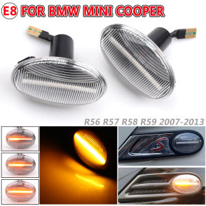 2Pieces Led Dynamic Side Marker Turn Signal Light For MINI Cooper R55 R56 R57 R58 R59 CL-R56-LSM-SM Sequential Blinker Light