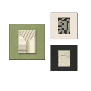 YASISHA | Abstract Geometric Modern Wall Art Green High-end Aesthetic Decor
