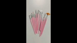 Professional Nail Art Design Painting Set 15 pcs Acrylic Oil Watercolors Artist Paint Brushes