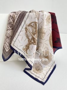 CAIENGE | High-Quality Silk Scarf 100% Silk